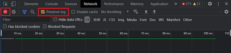 preserve log option