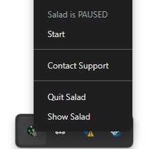 Quitting the Salad app