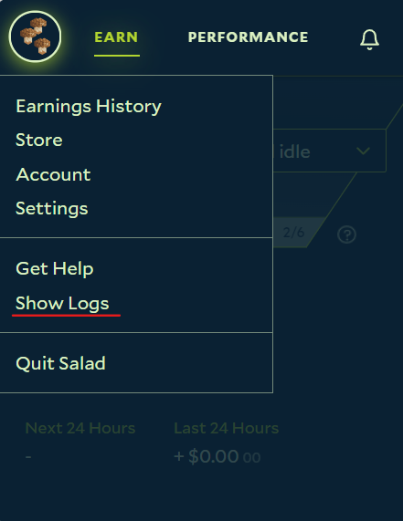 Finding the Show Lugs button